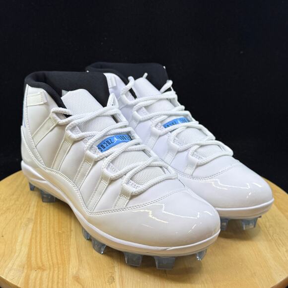 Size 10M- Jordan 11 Retro MCS Baseball Cleats White/Legend Blue HM7326-104 main image 7